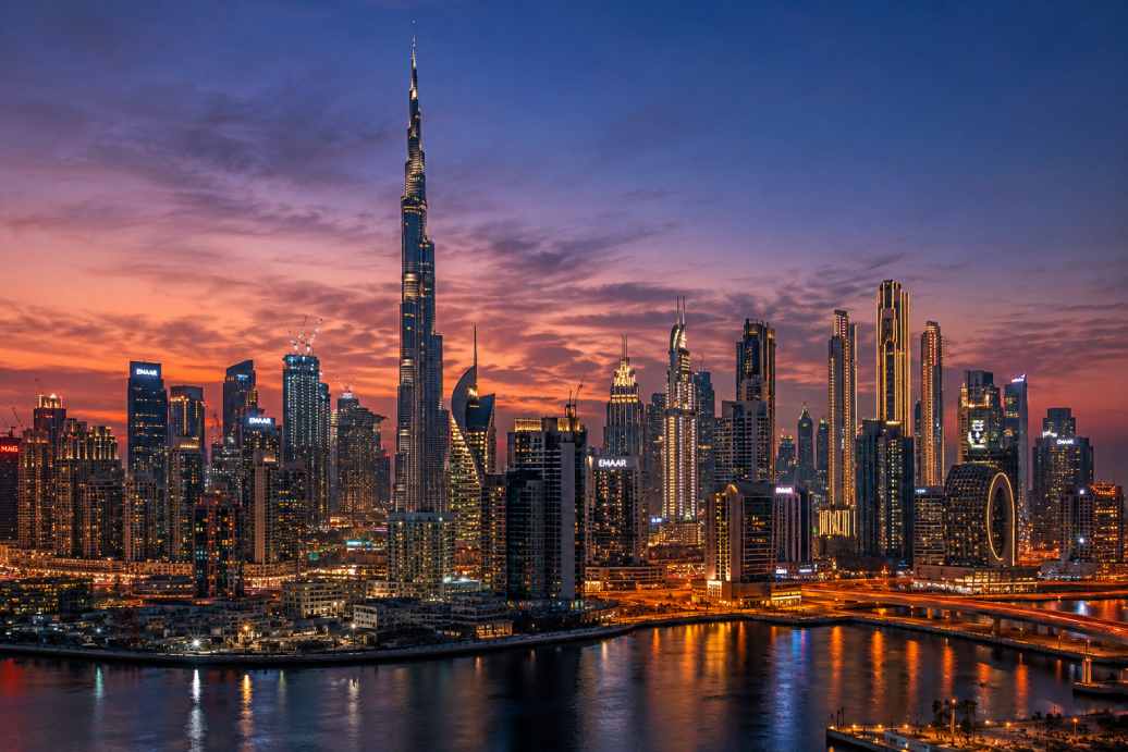 Dubai skyline, the arrival point for travellers from Lusaka