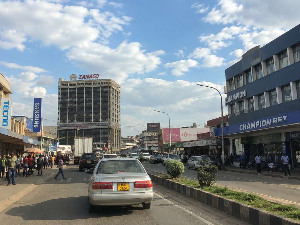 Arriving in Ndola after the bus journey from Lusaka