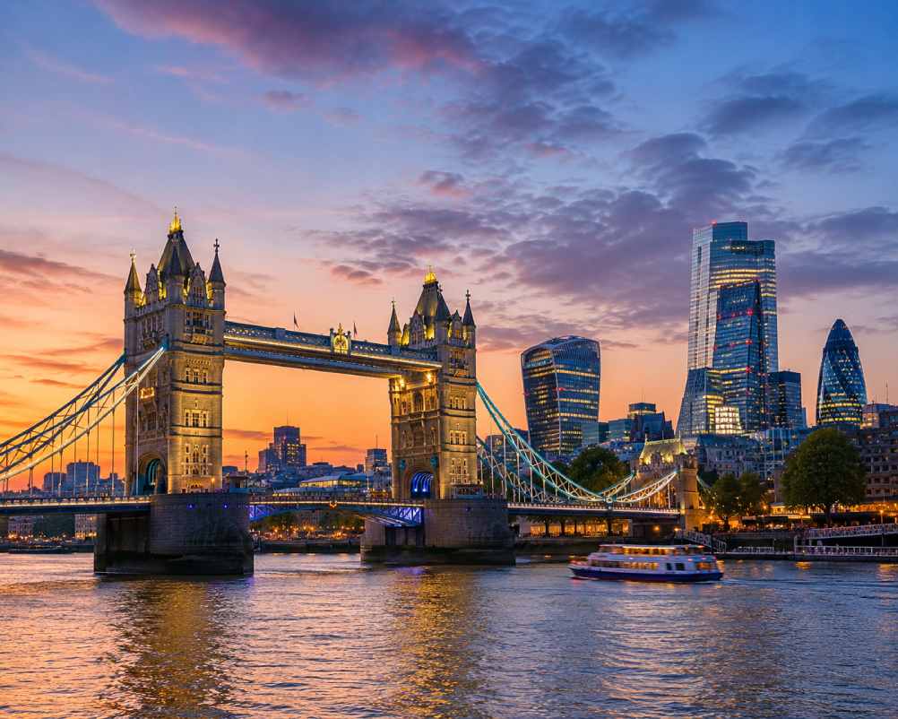 London, the destination after a long haul flight from Lusaka
