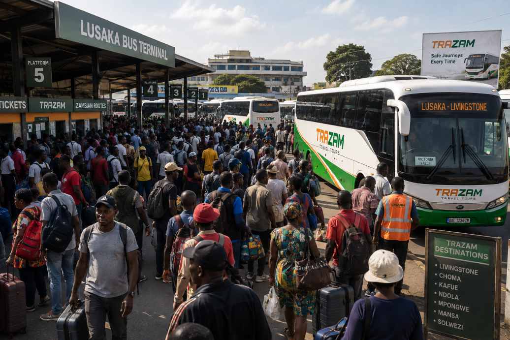 Marking a Zambian public holiday ahead of a busy travel period