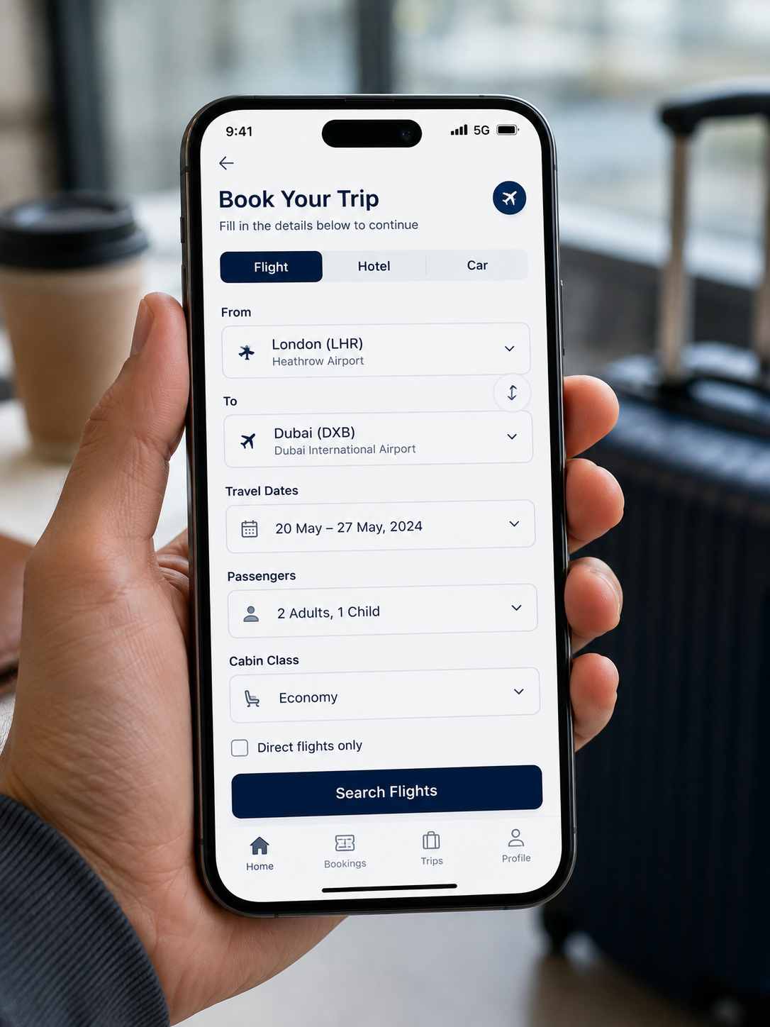 Booking a bus ticket online through the TraZam website
